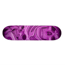 PINK SKULL SKATEBOARD