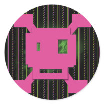 pink skull stickers