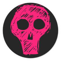 Pink Skull stickers