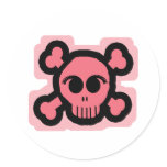 Pink Skull stickers