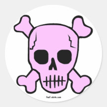Pink Skull stickers