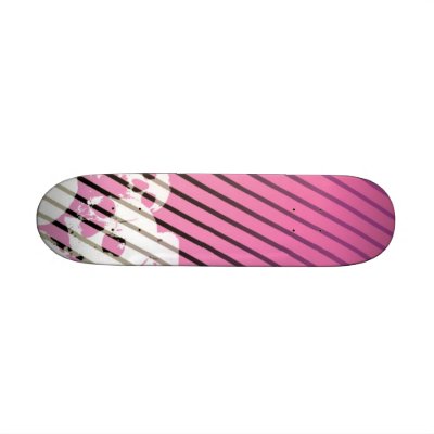 Pink Skulls Skate Board Decks by joeyhams