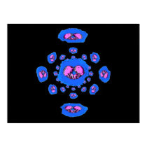 Pink Skulls Spinning posters