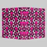 Pink Skulls & Stars binders