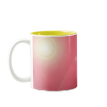 Pink sky and rainbow mugs