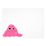 Pink Slim Monster Invitation