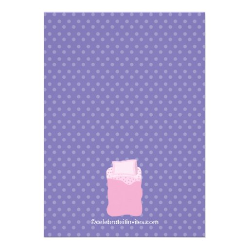 Pink Slumber Party Fun Birthday Invitation