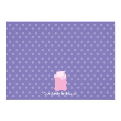 Pink Slumber Party Fun Birthday Invitation