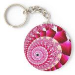 pink snail keychain