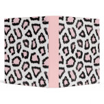 Pink Snow Leopard binder