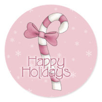 Pink Snowflake - Happy Holidays