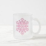 PINK SNOWFLAKE ORNAMENT COFFEE MUG