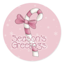 Pink Snowflake - Season's Greetings