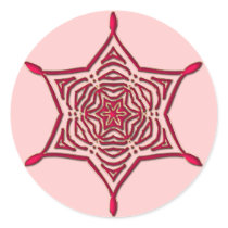 PINK SNOWFLAKE stickers
