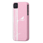 Pink Snowy Birch Trees Case-mate Iphone 4 Case