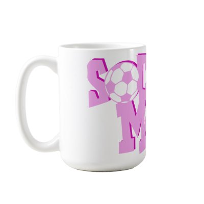 Pink Soccer Mom Mugs by SoccerCentral