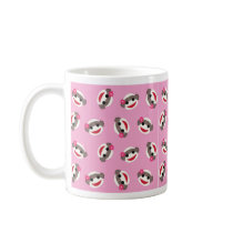 Pink Sock Monkey Flower Girl mugs