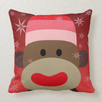 Pink Sock Monkey Pillow pillows