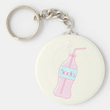 Pink Soda Key Chain