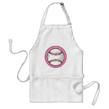 Pink Softball Apron