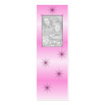 Pink Sparkle Bookmarks Business Card