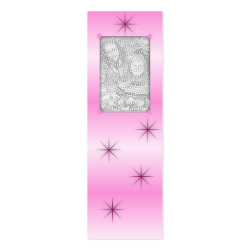 Pink Sparkle Bookmarks Business Card