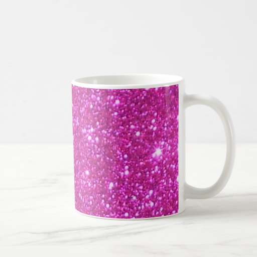 Pink Sparkle Sparkly Glitter Girly Girl Stuff Glam Coffee Mug | Zazzle