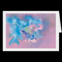 "Pink Spasm" Horizontal Fantasy Postcard cards