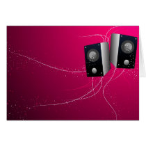 Pink Speakers cards by Music_To_My_Ears Pink Speakers cards