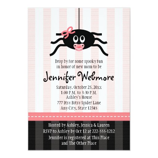 pink-spider-halloween-baby-shower-invitations-zazzle