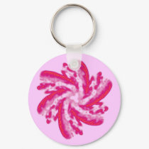 Pink Spiral keychains by csim_83 Pink Spiral keychains