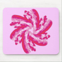 Pink Spiral mousepads