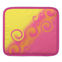 pink spiral Rickshaw Sleeve Sleeves For iPads