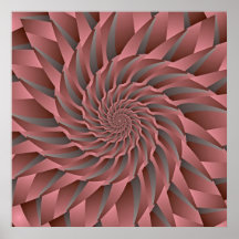Pink Spiraling Shell Poster