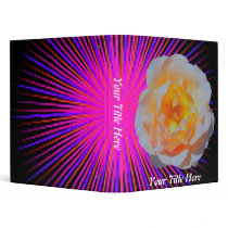 Pink Spirit Rose 3 Ring Binder