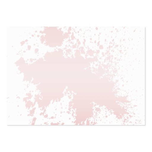 Pink Splatter - Chubby Business Cards (back side)