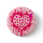 PINK SPLATTER STYLE PEACE HEART