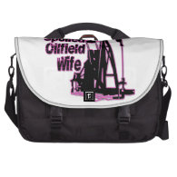 Pink Spoiled Oilfield Wife Laptop Commuter Bag