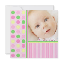 Pink Spots & Dots invitations