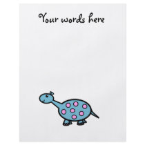 Pink spotted baby dinosaur full color flyer