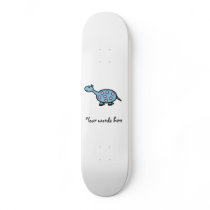 Pink spotted baby dinosaur skate board