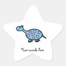 Pink spotted baby dinosaur stickers