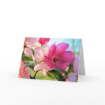 Pink Spring Blossoms Easter Greeting Card