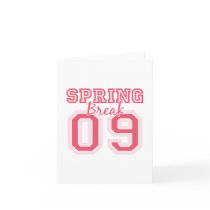 Pink Spring Break 09 Notecard by HolidayTeesGifts Pink Spring Break 09 Notecard
