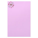 Pink Spring Flower Garden Custom Stationery