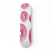 Pink sprinkled donuts skateboards by CreateTheFire Pink sprinkled donuts skateboards