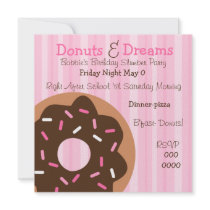 Pink Sprinkles Custom Invitation