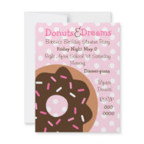Pink Sprinkles Personalized Invitation