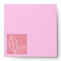 Pink square enveloppe envelopes