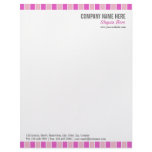 Pink Squares Letterhead